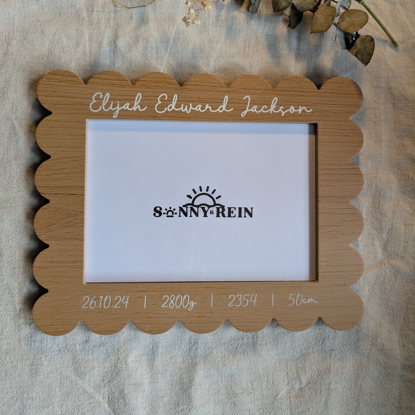 Birth Information Laser Engraved Photo Frame – A Keepsake Worth Displaying