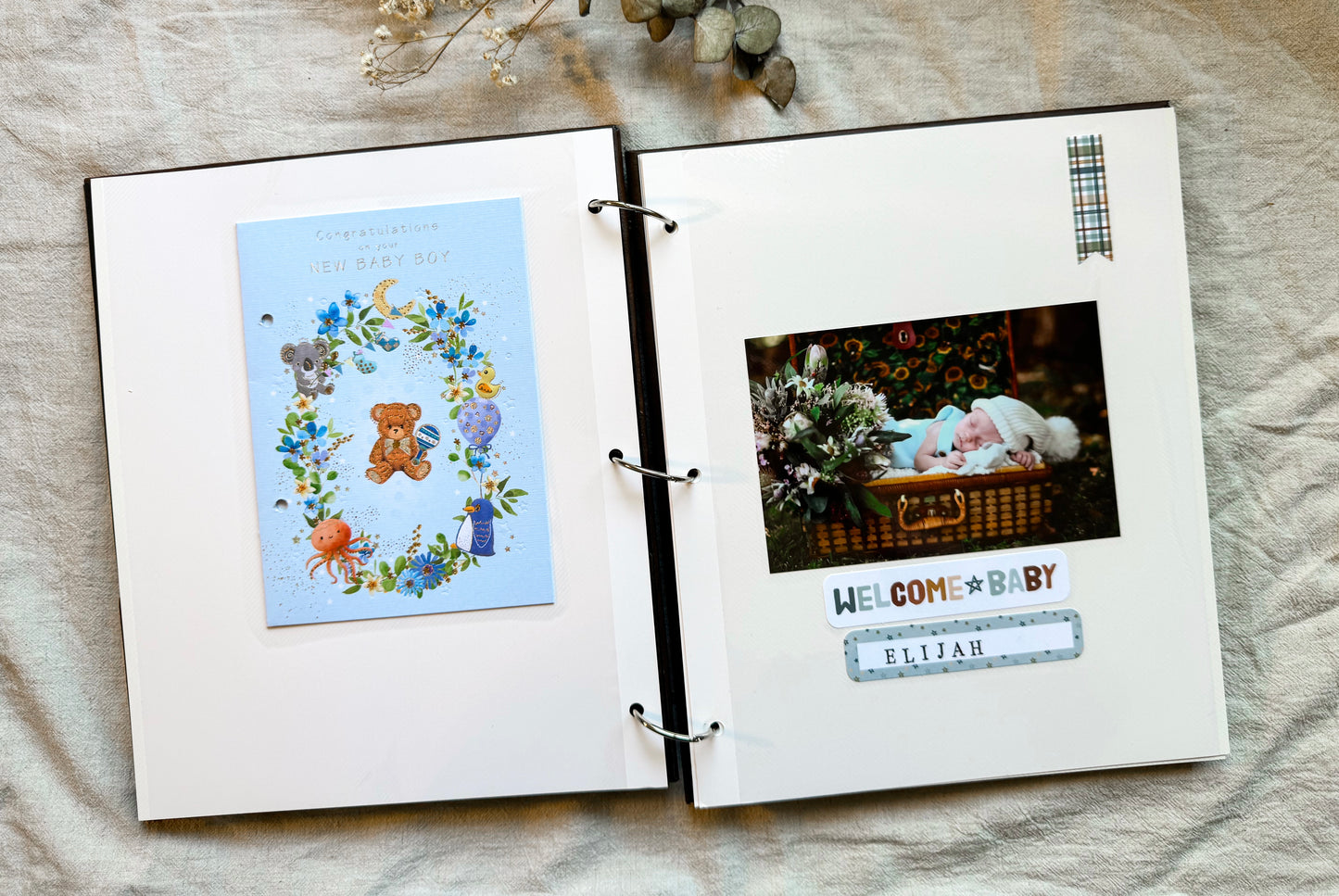 Handmade Baby Photo Album – Peel & Stick Pages for Cherished Memories