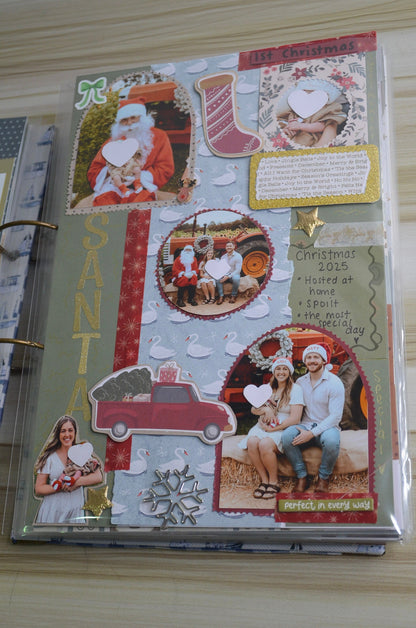 Baby First Christmas Scrapbook 