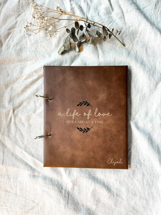 Handmade Baby Card Album – “A Life of Love One Card at a Time”