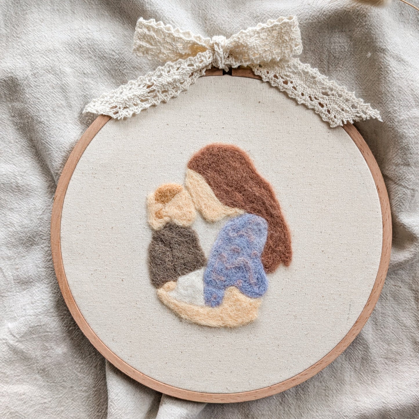 Felted Family Portraits – Your Most Precious Moments, Hand Needle Felted