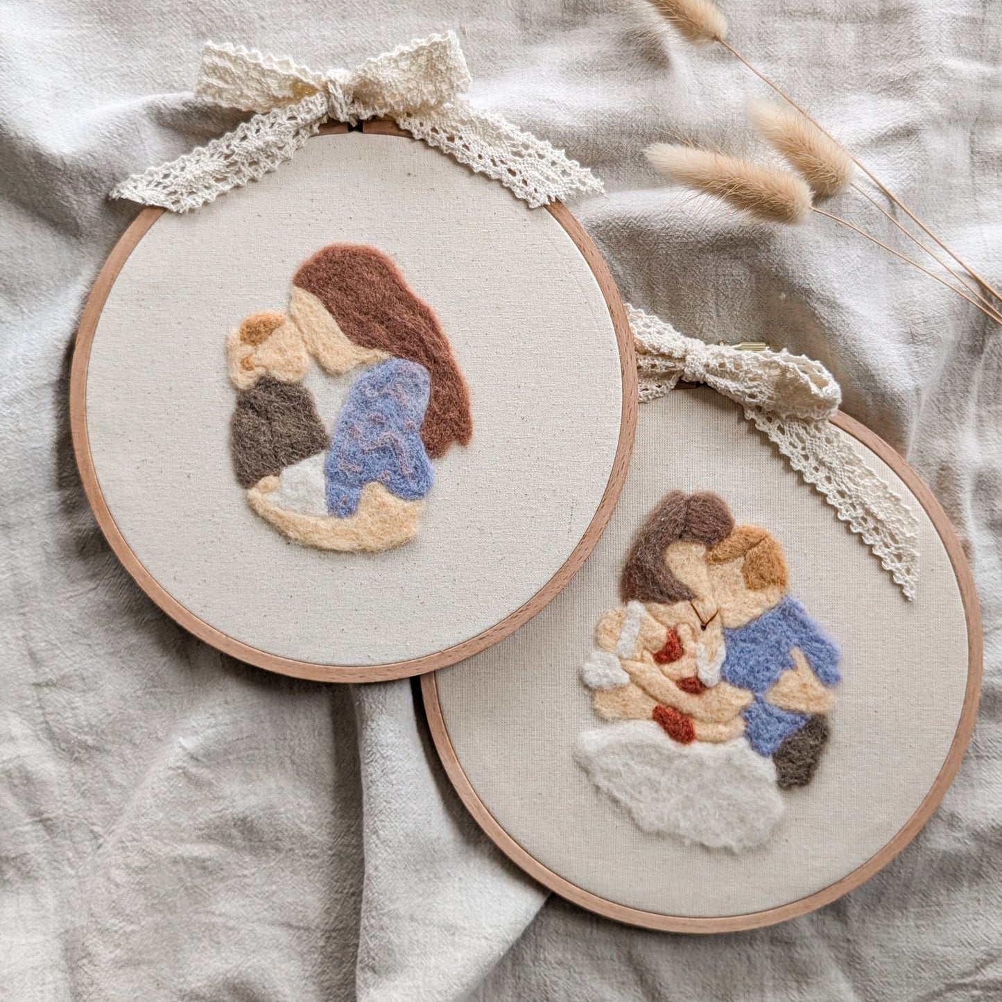 Felted Family Portraits – Your Most Precious Moments, Hand Needle Felted