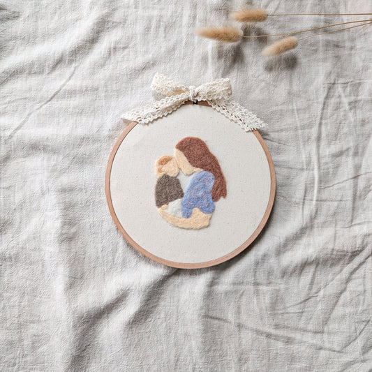 Felted Family Portraits – Your Most Precious Moments, Hand Needle Felted